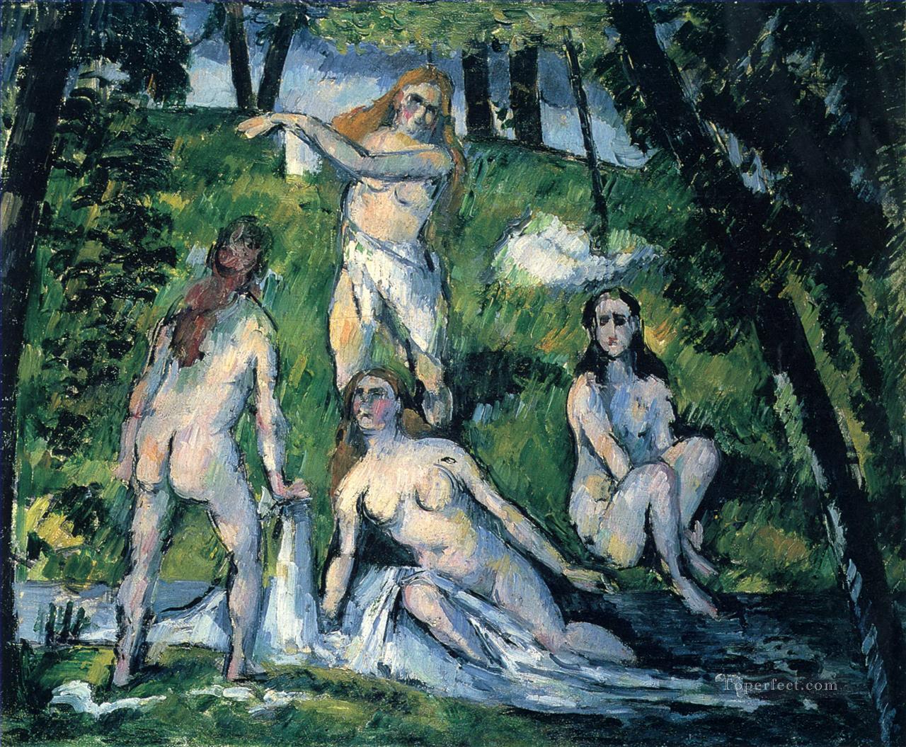 四人の海水浴者 188 ポール・セザンヌ油絵
